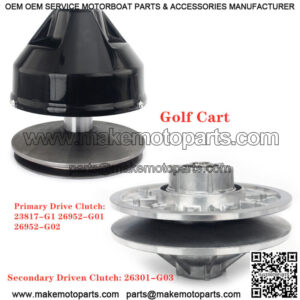 Primary Drive Clutch & Driven Clutch Kit for E-Z-GO 4 Cycle Gas Golf Cart 91-09