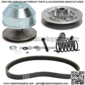 Drive Clutch + Driven Clutch + Belt Set for Yamaha G2-G22A 4 cycle Gas Golf Cart