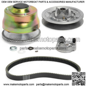 Drive Clutch + Driven Clutch + Belt for Yamaha G2-G22 4 Cycle Gas Golf Car 85-06
