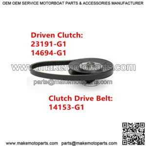 Driven Clutch + Drive Belt Kit for EZGO 2 Cycle Marathon 2PG 1976-1988 23191-G1