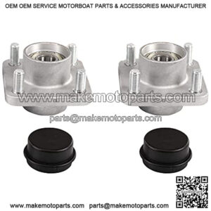 2X Front Wheel Hub Bearing Assemblies for Yamaha G2/G8/G9/G14/G16/G19/G22/G29 Drive Golf Carts with Dust Caps, Oil Seals and Bearings, Replace OEM Part # JG5-WF511-10-00