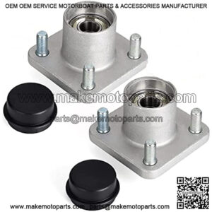 Golf Cart Wheel Hub Assembly for EZGO RXV 2008-up Gas & Electric, with Bearing & Cap, OEM# 609603 19862G1 602340 602341 12091G2, Set of 2