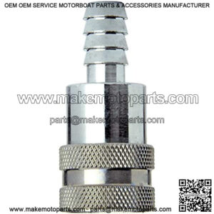 SeaSense Nissan, Tohatsu Fuel Connector 3/8-Inch Hose Female, Chrome-Plated Brass