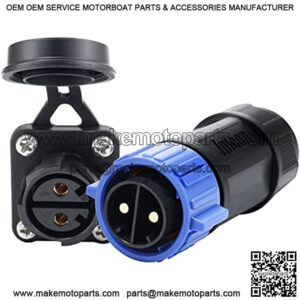 Trolling Motor Plug Receptacle Set, Briidea Marine Boat DC Power Connector Waterproof for Freshwater and Saltwater 12,24,36,48V