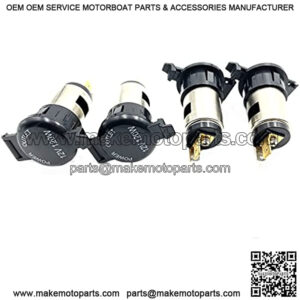 4pcs Cigarette Lighter Socket plug adapter,12V 120w Cigarette Lighter Splitter Power Outlet Parts for Tractor Car Motorcycle Boat DDD381*4