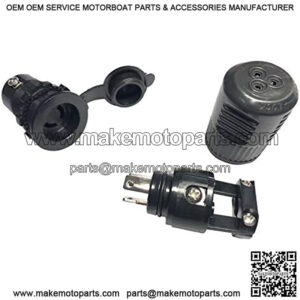 Marine Waterproof Plug & Receptacle Set 12/24/36V Replacement