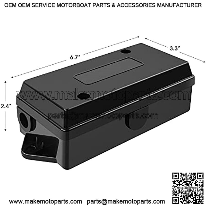 50048R 7 Way Electrical Trailer Junction Box 7 Gang Trailer Wire Connector Junction Box Weatherproof for Rewiring Camper RV Caravans Boat 7 Pole Cable Connection Box - Image 2