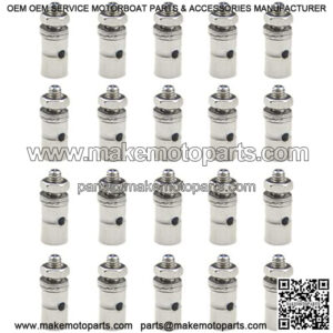 20 PCS Adjustable Pushrod Connector Linkage Stoppers 1.3mm RC Boat Push Rod Connector Adapter Servo Rod Connectors