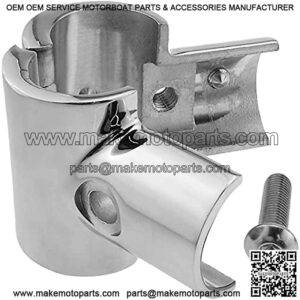 Pipe Connector Hand Rail Fitting Tee,WETOUN Hinged/Split 90 Degree 1 Inch 316 Stainless Steel Cast Pipe Nipples Fitting Connector Heavy Duty Connector Spare Part For Boat Yacht/DIY Decor