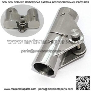 316SS Boat Tube Connector,Boat Rail Fittings Folding Swivel Connector for 7/8INCH O.D. Tube/Pipe of Boat Yacht