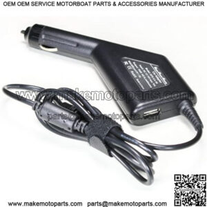 Super Power Supply DC Laptop Car Adapter Charger Cord with USB Phone Charging Port for HP Pavilion DV1000 DV2500 DV4000 DV4200 DV4400 DV5000 DV5000Z DV5100 DV5900 DV6000 DV6000z DV6100 DV6500 DV6600 DV6700 DV8000 TX1000 TX2000 TX2500 ZE4900 DM3 DM3t Series; Compaq Presario 2200 2300 2800 F500 F700 C700 C300 C500 F750, M2000 M2100 M2400 M2500, V6000 V5000 V4000 V3000 V2000 V4100 V4200 V4300 V4400 V5100 A900 X1000; Compaq Business NX6110 NX7000 NX9030 NC8000; HP 510 530 540 550; HP Compaq Tablet TC1000 TC1100 Fits 402018-001 380467-003 PPP09H Netbook Notebook Battery Plug