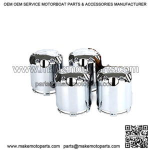 ITP Generic Golf Cart Wheel Alloy Center Covers 8,10,12 Inch Material Aluminum P110Fit for Club Car Yamaha,EZGO (4pcs)