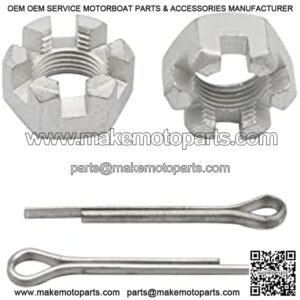 2 Set EZGO TXT Golf Cart Slotted Nut & Pinning 1976-Up Replacement Part 5/8-1815483-G1/612928 3010387-G1