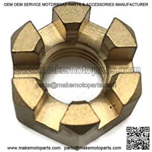 Boat Motor Propeller Prop Nut 369-64121-0 M 11-16147 16147 for Mercury Mercruiser Tohatsu Nissan Quicksilver Outboard 4-9.8HP 2/4-stroke Engine