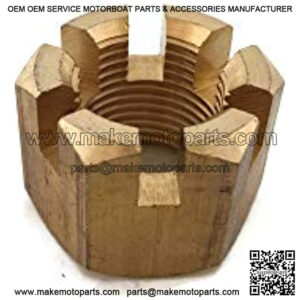 Boat Motor 90171-18M04 Propeller Prop Nut Castle for Yamaha Outboard Marine F 100-350hp Diesel L4 V6 V8 MU 2/4-stroke Engine