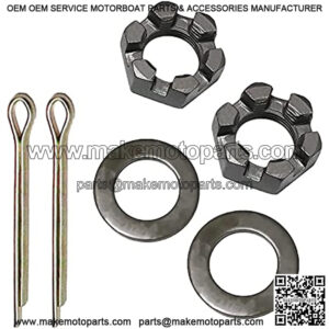 Trailer Nut Kit with 1" Washers & 2.25" Cotter Pins shaft spindle nuts SEASAIL
