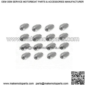 Lug Nut Set of 16 for Golf Carts - EZGO Club Car (Standard 1/2-20) Chrome