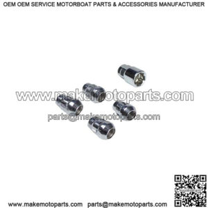 (4) Locking Lug Nuts for Golf Carts - EZGO Club Car (Standard 1/2-20) Chrome