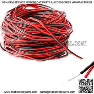 Boat Light Extension Cable Wire Cord for 3528 5050 5630 Led Strip Light Single Color, 66ft 22awg 2pin Wires for Pontoon Boat Kayak Stern Anchor Mast Courtesy Navigation Bow Marine Lights