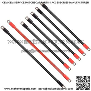 Golf Cart Battery Cables Wiring Kit for EZGO TXT 1994 & UP 36 & 48 Volt with 4 Gauge 7 PC AC/DC Wire Golf Cart Battery Cable Set