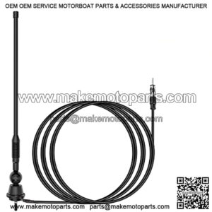 Car Radio Antenna Replacement Universal Golf Cart ATV UTV RV Marine Car Stereo Radio Antenna AM FM Mast Flexible Radio Antenna for Truck Excavator Tractor RVR Yacht Pontoon Boat