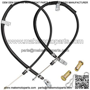 2PCS Club Car Precedent 2004+ Brake Cable Stainless Steel Core Driver & Passenger Side and 2018-up Tempo G&E Golf Cart