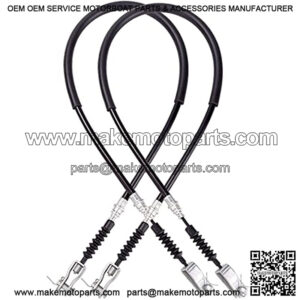 Golf Cart Brake Cable Set Stainless Steel Core Passenger and Driver Side for Club Car DS 1981-1999 G&E Golf Cart OEM# 1011125 1011403 1016761-01(42 Inch, 2PCS)