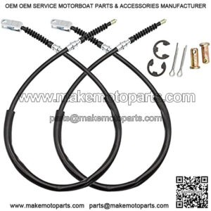 Club Car DS Brake Cable Kit Stainless Steel Core 2000-Up 102022101 Driver & Passenger Side Cables
