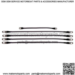 EZGO TXT 48 Volt 4 Gauge Golf Cart Battery Cable Set Fits 1994-Up