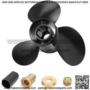 14 1/2 x 19 Pitch 48-832830A45 Upgrade OEM Aluminum Boat Outboard Moto Propeller fit Mercury Engines 135-300HP, Hub Kits Included, 15 Spline Tooth,RH