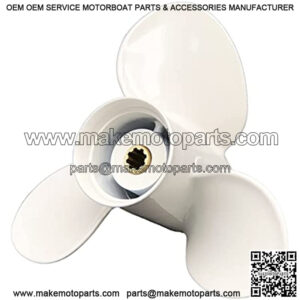 Aluminum Outboard Cupped Propeller Boat Prop (9 1/4X8, 9 1/4X9, 9 1/4X10, 9 1/4X11, 9 1/4X12) Replacement for Yamaha Engines 9.9/15/F15C/F20HP