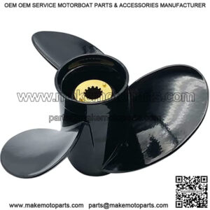 Classic Aluminum Outboard Propeller for Mercury Mercury/Mariner 25 HP Bigfoot/CT-60 HP 13 Tooth Spline