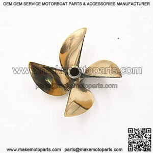 4 Leaves Dia 67mm P1.7 RC Boat Aluminum Alloy Propeller with 1/4" Shaft