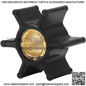 Water Pump Impeller, Copper Neoprene Outboard Water Pump Impeller Outboard Engine Water Pump Impeller 0387361 6 Blades Replacement for Johnson Evinrude 2hp Motor 1985 1990 Boat/Yacht Parts