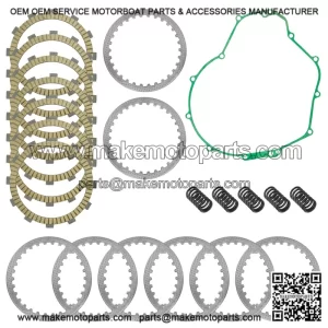 Clutch Friction Steel Plates & Gasket Kit for Kawasaki Vulcan S EN650 ABS (2015-2025)