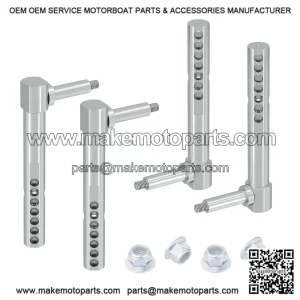 4-Pack Mower Deck Gauge Wheel Arm Kit for John Deere ?C Front & Rear 1" Wheel Arms ?C Compatible with AM131288, AM131289