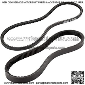 Clutch Drive Belt & Starter Generator Belt Kit for Club Car DS 1997-up, Club Car Precedent 2004-up Gas Golf Cart, Replace OEM 101916701 1016203