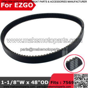 1-1/8"W x 48"OD Clutch Drive Belt for EZGO Golf Cart Gas ST 480 ST480 2004-2022