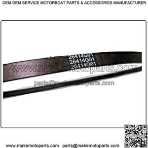 (New EZGO Golf CART Starter Generator Belt 1991-CURRENT 4 Cycle EZGO 26414G01 630587 (Other Models in Description + Free Useful Ebook)