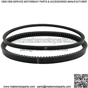 Drive Belt and Starter Belt, Fits for EZGO 4 Cycle Gas Golf Cart RXV TXT Cushman Express Marathon Medalist ST Vehicles Terrain 1994-2013,Replace 72054G01, 26414G01-Black