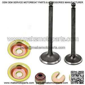 Intake Exhaust Valve & Seal Kit Compatible with Yamaha Gas Golf Cart G2 G5 G8 G9 G11 G14 1989-1996