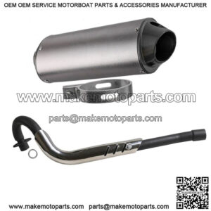 38mm Exhaust Head Pipe + Muffer Clamp For Honda CRF70 XR70 Dirt Pit Bike Taotao