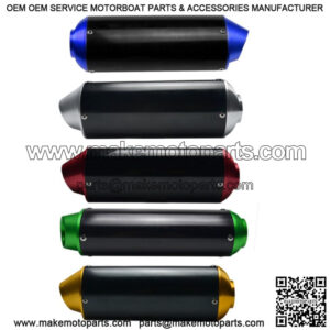 38mm CNC Motorcycle Exhaust Muffler + Clamp Thumpstar Pit Dirt Bike ATV Quad US