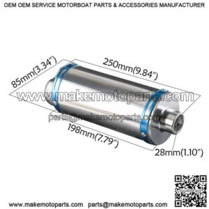 28mm Exhaust Muffler for 70cc 90cc 110cc 125cc CRF50 XR50 Pit Bike ATV Go kart