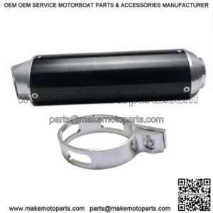 38mm CNC Exhaust Muffler Pipe 110 125 150cc Dirt Bike Pit Atomik SDG Thumpstar