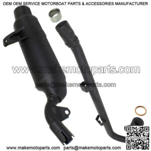 Exhaust Muffler W/Exhaust Pipe & Gaskets for Honda TRX300EX Sportrax 300 93-2008