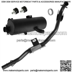 Exhaust Muffler w/ Pipe Gasket fits Polaris Sportsman 500 4x4 1996 1997 - 2000