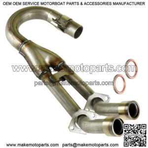 Exhaust Pipe W/ Gaskets for Yamaha Rhino 660 YXR660 YXR 660 2004 2005 2006 2007
