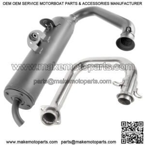Exhaust Muffler and Pipe for Yamaha Viking 700 YXM700 4X4 2014 2015 2016 - 2021