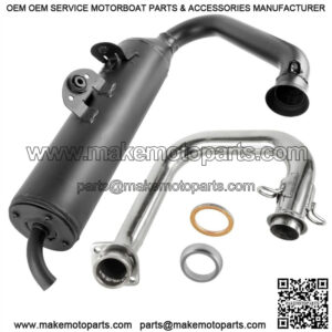 Exhaust Muffler Silencer Pipe w/ Gasket for Yamaha Viking 700 YXM700 4X4 2014-21